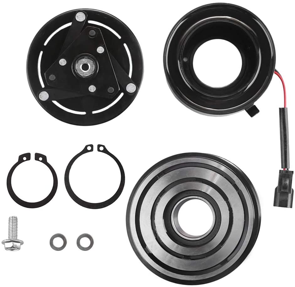 AC Compressor Clutch Assy for Nissan Sentra 2007-2011 2.0L Air Conditioning Repair Kit Plate Pulley Bearing Coil