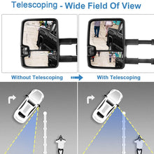ECCPP for Chevy GMC Automotive Mirrors by Towing Mirrros for 2003-2007 Silverado Sierra with Power Adjusted for Main Mirror-Heated-Amber Signal-Back up Light-Pair