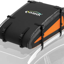 LIMINK Car Roof Bag Rooftop Cargo Carrier with 8 Heavy Duty Straps & Protective Mat Soft Shell Oxford Cloth PVC Luggage Storage Bag for Any Vehicle with Roof Racks (7cubic feet)