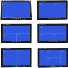 Hikity Quad Split Monitor 7 Inch HD Screen TFT LCD Video Displays for Home CCTV Surveillance Security System, Windshield Style Parking Dashboard Monitor for Car Backup Camera