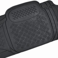 BDK MaxDuty Rubber Floor Mat for Car, SUV,Van & Truck - Super Heavy Duty Rubber , Trim to Fit & 3 Piece (Tan)