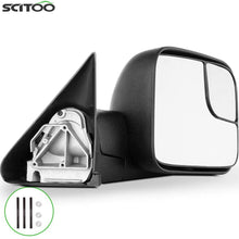 SCITOO Compatible fit for Dodge Towing Mirror Passenger Side Rear View Mirror 1994-2001 for Dodge for Ram 1500 2500 3500 Manual Control Manual Telescoping Manual Folding Feature