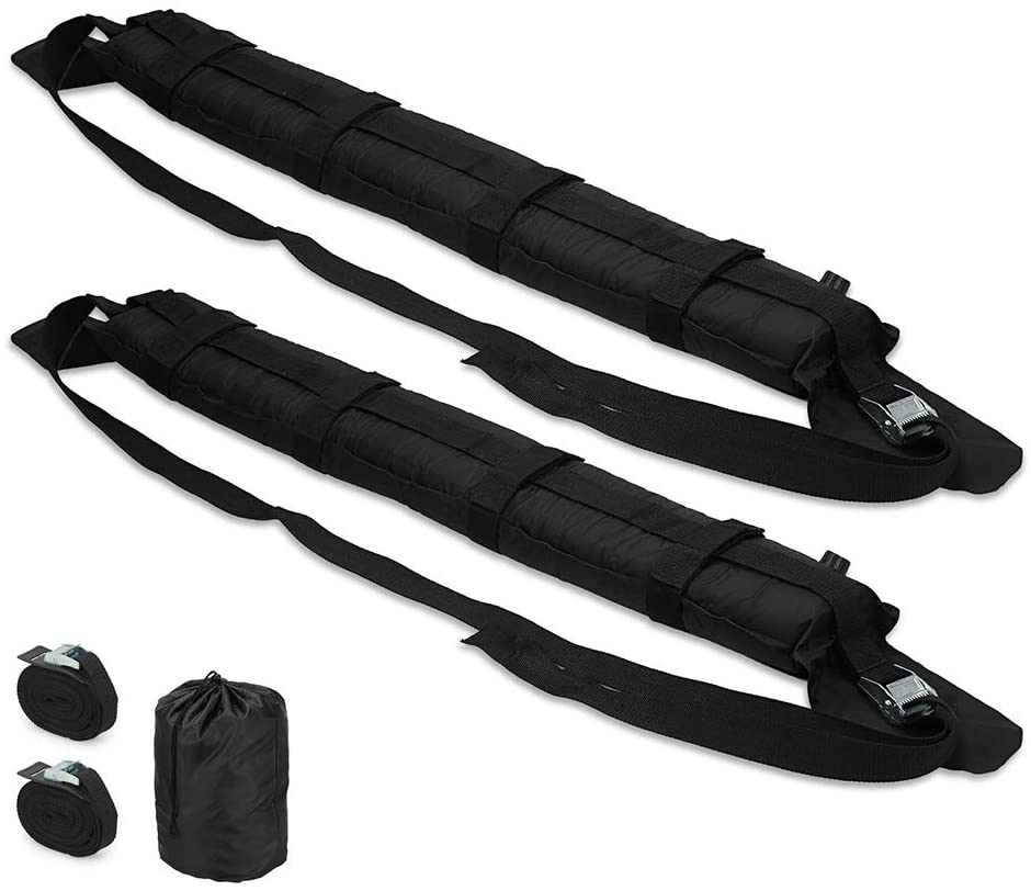 BeiLan Surfboard Roof Rack Bars Universal Inflatable Soft Fits Most Cars and SUVs Roof Rack Cross Bars for Kayak Surfboard SUP Paddleboard
