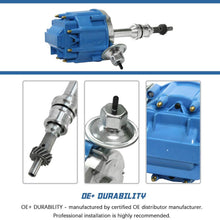 HEI Ignition Distributor for Small Block Ford 351W Windsor 5.8L 8 Cylinder New Distributor 65K Coil with Blue Cap