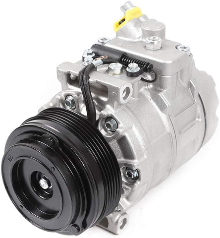 QIZHI Air Conditioner Compressor with Clutch A/C AC Compressor For 1997-2010 BMW 330Ci 330i 330xi 525i 528i 530i 540i 740i US Stock