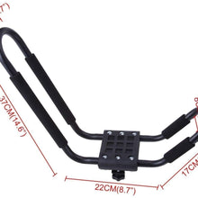 JMTAAT Universal 2 Pairs J-Bar Kayak Canoe Carrier Boat Surf Ski Roof Top Mount Car SUV Crossbar with One Year Warranty