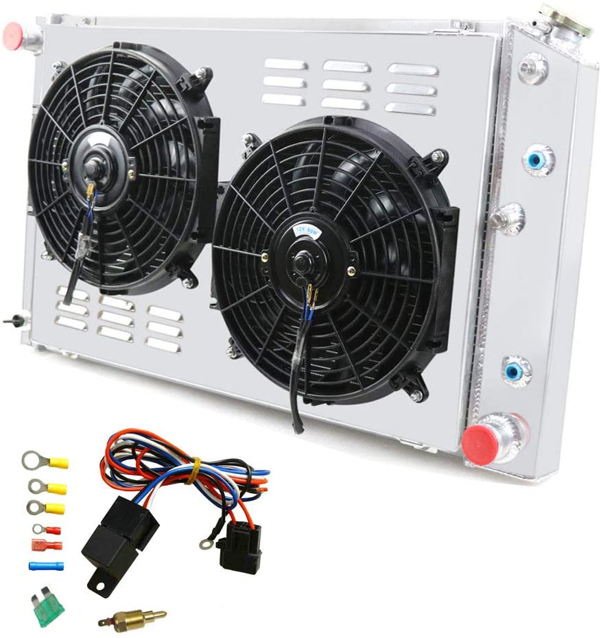 OzCoolingParts 3 Row Core Aluminum Radiator + 2 x 10