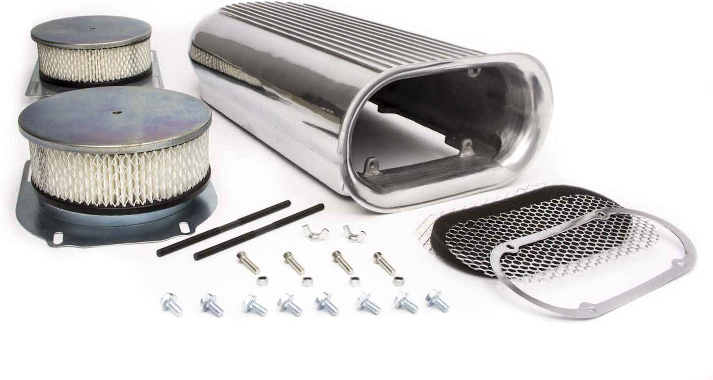 Racing Power Company R5233 Polished Hilborn Style Dual Quad Scoop