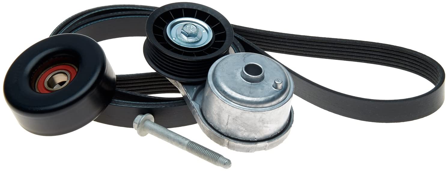 ACDelco ACK060950 Professional Automatic Belt Tensioner and Pulley Kit with Tensioner, Pulley, Belt, and Bolt