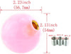 Abfer Round Ball Shift Knob Car Gear Stick Shifter Knobs Shifting Lever Glowing Red at Night for Most Automatic Manual Transmission Vehicles (Pink Orange)