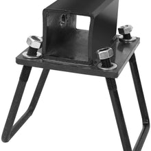 VOWAGH RV Bumper Hitch Receiver Adapter Compatible with RV Bumper Bike Rack Cargo Travel Carrier Mount Built for 4" x 4" Continuous Welded Steel Bumpers