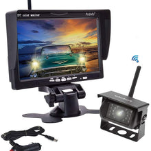 OiLiehu Wireless Backup Camera with 7 inch HD TFT LCD Monitor, IP 67 Waterproof Night Vision Rear View Camera for 12~24V Cars, Trucks, SUVs, Vans, Trailers