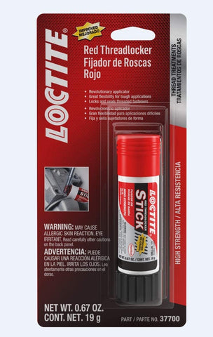 Loctite 511537 High Strength Threadlocker Stick, Red, 9-Gram