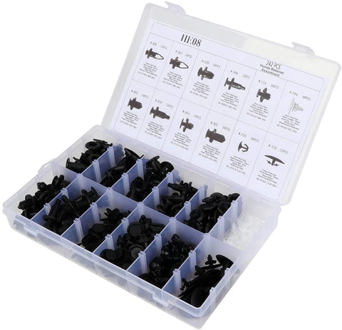 SCITOO 242Pcs Bumper Retainer Clips Kit Car Fastener Rivet Door Trim Panel Clips fit for GM Toyota Honda Ford Chrysler,12 Sizes