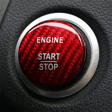 XinQuan Wang Carbon Fiber Car Engine Start Stop Button Cover Keyless Go Ignition Stickers Fit for Mercedes Benz C GLC C200l (Color : Free, Color Name : Red)