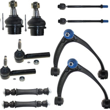 MILLION PARTS 10 Pcs Complete Control Arm Front Suspension Kit Upper Ball Joints K80669 K80670