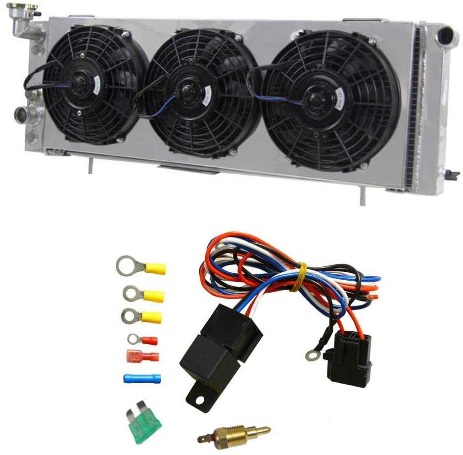 OzCoolingParts Pro 3 Row Core All Aluminum Radiator + 3 x 9