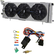 OzCoolingParts Pro 3 Row Core All Aluminum Radiator + 3 x 9" Fan w/Shroud + Thermostat/Relay Wire Kit for 1984-2001 85 86 87 88 89 90 91 92 93 94 95 96 97 98 99 00 Jeep Cherokee XJ/Jeep Comanche