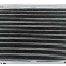 OzCoolingParts Pro 3 Row Core Aluminum Radiator + 2 x 12" Fan w/Louver Shroud + Thermostat/Relay Wire Kit for 1982-1992 83 84 85 86 87 88 89 90 91 Chevy Camaro P20 P30/Pontiac Firebird/GMC P2500 P3500