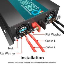 WZRELB Pure Sine Wave 4000W (8000W Surge) 48VDC 120VAC Power Inverter - Solar, RV (RBP400048)