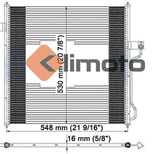 Klimoto Condenser | fits Ford Explorer Mercury Mountaineer 2002-2005 4.0L V6 4.6L V8 | Replaces FO3030139 1L2Z17912AA 6L2Z19712AA 8L2Z19712AA