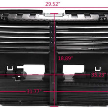 Front Radiator Grille Control Shutter Assembly Without ACTUATOR Motor Replacement For Ford Fusion 2013-2016 Replaces# DS7Z-8475-A,DS7Z8475A Black