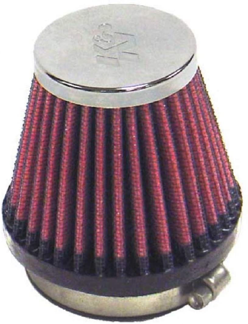 K&N Universal Clamp-On Air Filter: High Performance, Premium, Replacement Engine Filter: Flange Diameter: 2.125 In, Filter Height: 2.75 In, Flange Length: 0.625 In, Shape: Round Tapered, RC-2340