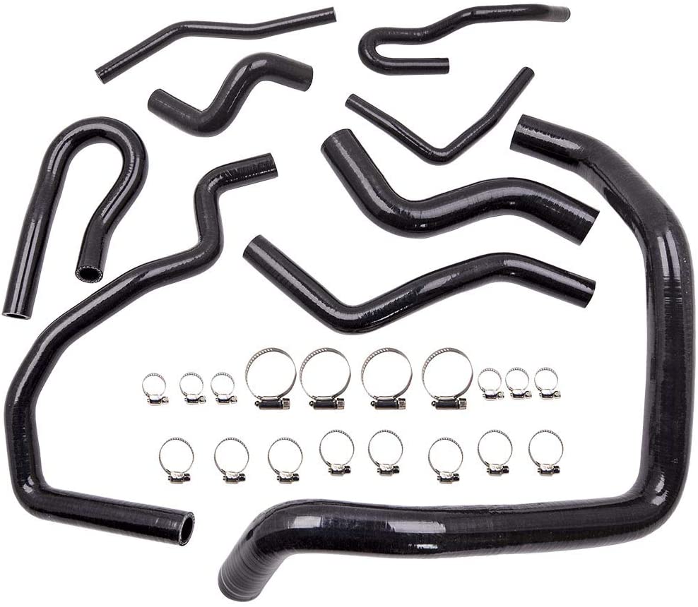 maXpeedingrods 9pcs For HONDA CIVIC EK EG EX 92-00 SOHC D15 D16 Silicone Coolant Hose Pipe Kit