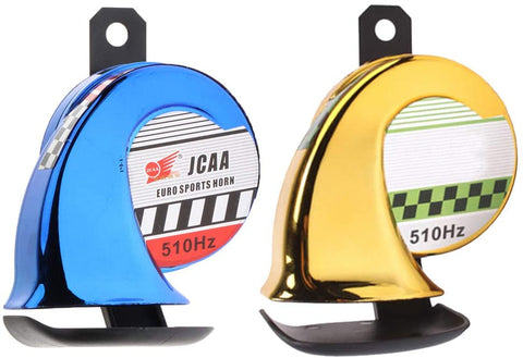 Homyl 2pcs 12V Motorcycle 110db Loud Snail Waterproof Electric Air Horn Speaker ATV