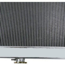 OzCoolingParts 4 Row Core All Aluminum Radiator for 1965-1967 66 Pontiac LeMans/Tempest, GTO(66mm Core)