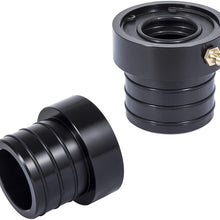 LE-JX MG21103 Dana 30/44 Black Front Axle Tube Seal 2pcs/set Compatible with 1984~2001 Jeep Cherokee/ 1984~2001 Jeep Grand Cherokee/ 1997~2006 Jeep TJ/ 1987~2018 Wrangler (Except 1996)