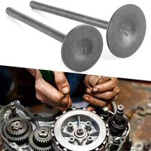 Engine Head Intake Exhaust Valves, Pair Steel Alloy Engine Head Intake Exhaust Valve Parts Fits for SHINERAY ZHONGSHEN ZSCB 250cc
