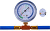 BPV31 Piercing Valve for Bullet with R134a Charging Hose, Refrigerant Can Tap with Gauge R134a can to R-12/R-22 port