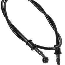 WHWEI Motorcycle Dirt Bike Braided Steel Hydraulic Reinforce Brake line Clutch Oil Hose Tube Universal (Color : Black)