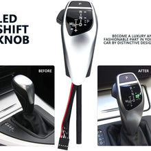 Acouto Automatic LED Gear Shift Knob Manual Shifter Knob for BMW E46 E60 E61 E63 E64(Carbon Fiber)
