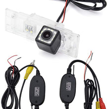 aSATAH 2.4G Wireless Car Rear View Camera for BMW E81 E87 E87N M1 F20 F21/ BMW M6 E63 E64 E64N F12 F13 F06/ Z4 E85 E86 E89 & Waterproof and Shockproof Reversing Backup Camera (12 LED)
