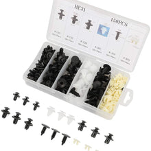 SELEAD 150Pcs Car Retainer Clips Bumper Fastener Rivet Clips Auto Body Clips for GM Ford Toyota Honda