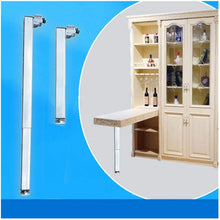 DAXINYANG Colorful Linght 1PCS Camper Telescopic Table Leg Folding Adjustable Height Fit for Caravan Campervan Motorhome RV Folding Table Mount (Color : Silver)