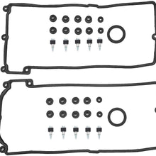Valve Cover Gaskets Kit (Left & Right) For BMW 545i 550i 645Ci 650i 745i 745Li 750i 750Li Alpina B7 X5 4.4L 4.8L V8, Repl.# 11127513195, 11 12 7 513 194