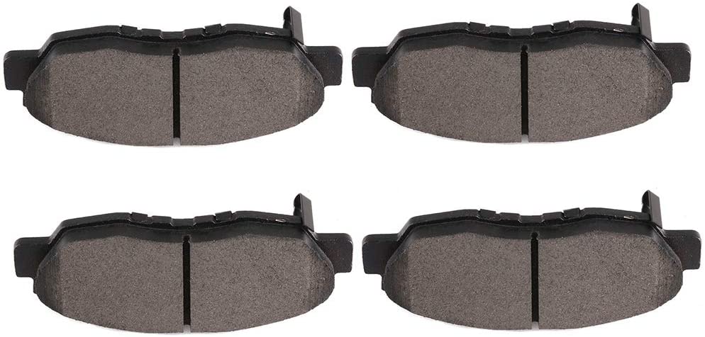 HUBDEPOT Slotted Ceramic Brake Pads Front 4pcs fit for 2012-2015 Honda Civic