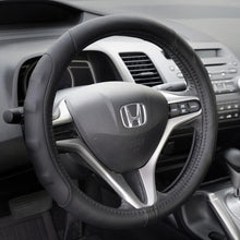 Motor Trend SW-761-BK-M_AM Black Ergonomic ComfortGrip Originals Steering Wheel Cover for Car Auto (Sedan Truck SUV Minivan) - Universal Fit 14.5"-15.5"