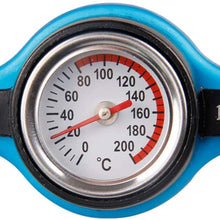 BESPORTBLE Car Water Tank Radiator Cap Cover Water Temperature Gauge Water Tank Thermostatic Cap - 1.1 Bar Large