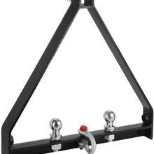 Mophorn 3 Point Hitch Heavy Duty Tractor Drawbar Towing Capacity BX Trailer Hitch Drawbar 3 Point Trailer Hitch for Kubota John Deere (BX Trailer Hitch)