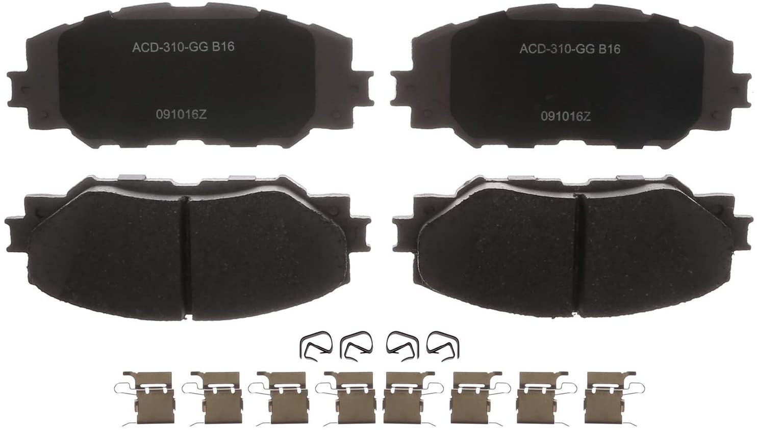ACDelco Silver 14D1210CHF1 Ceramic Front Disc Brake Pad Set