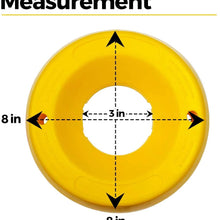 Zento Deals Trailer Tongue Jack Wheel Dock Durable Trailer Wheel Stopper, Highly Visible Yellow Jack Caster Chock Premium Quality