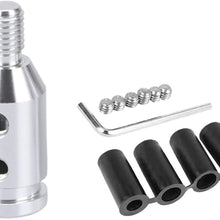 Pursuestar Universal Aluminum Shift Knob Adapter Retainer Shifter for Non Threaded BMW Mini M10x1.5 (Silver)