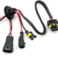 Zone Tech H10-8K Xenon Replacement Headlight Bulb, Set of 2 (HID 8000K H10)