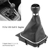 Car Gear Shift Knob, 5 Speed Auto Gear Shifter Boot Cover Replacement Gearstick Gaiter Boot for Golf 6 MK5 MK6 Jetta 2005-2014
