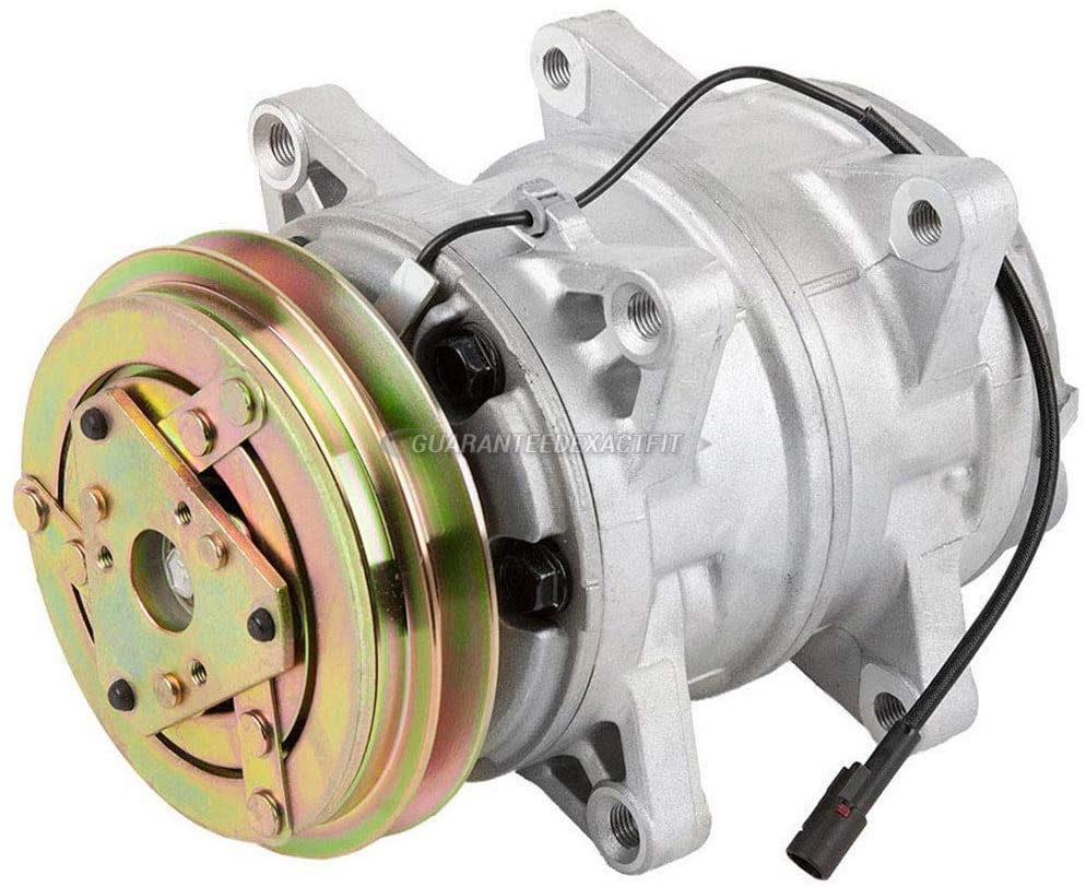 AC Compressor & 125mm Single-Groove A/C Clutch For Isuzu NPR Chevy GMC W5500 Tiltmaster Replaces DKS15CH 506211-5591 - BuyAutoParts 60-03100NA NEW