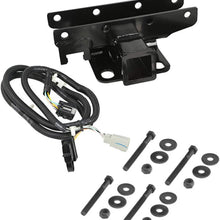 Rugged Ridge 11580.51, Black Receiver Hitch Kit with Wiring Harness for 2007-2018 Jeep Wrangler JK Models (Receiver Hitch)